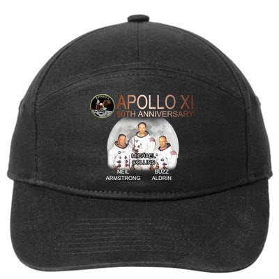 APOLLO 11 Astronauts 50th Anniversary  7-Panel Snapback Hat