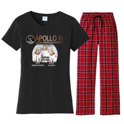 APOLLO 11 Astronauts 50th Anniversary  Women's Flannel Pajama Set