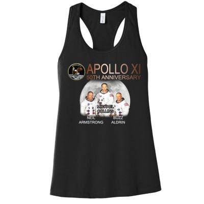 APOLLO 11 Astronauts 50th Anniversary  Women's Racerback Tank