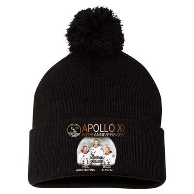 APOLLO 11 Astronauts 50th Anniversary  Pom Pom 12in Knit Beanie