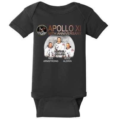 APOLLO 11 Astronauts 50th Anniversary  Baby Bodysuit