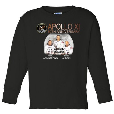 APOLLO 11 Astronauts 50th Anniversary  Toddler Long Sleeve Shirt