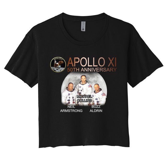 APOLLO 11 Astronauts 50th Anniversary  Women's Crop Top Tee