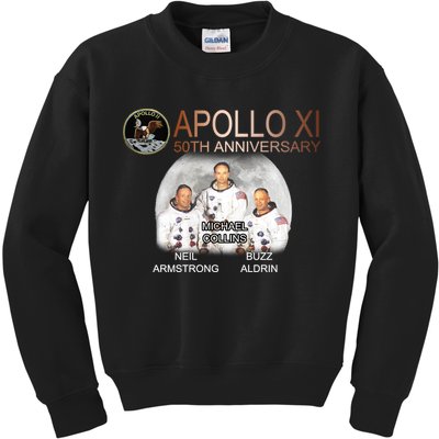 APOLLO 11 Astronauts 50th Anniversary  Kids Sweatshirt