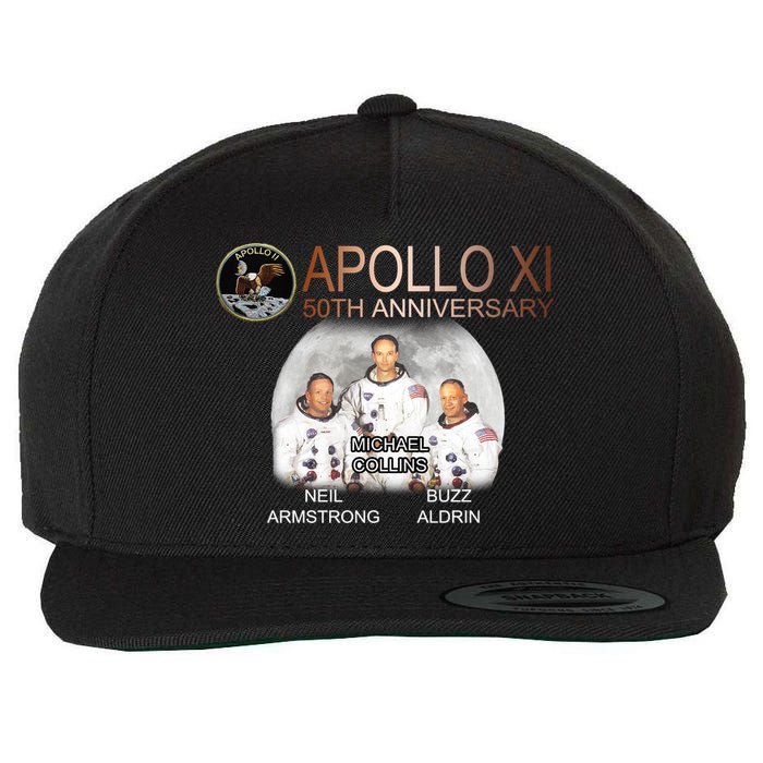APOLLO 11 Astronauts 50th Anniversary  Wool Snapback Cap