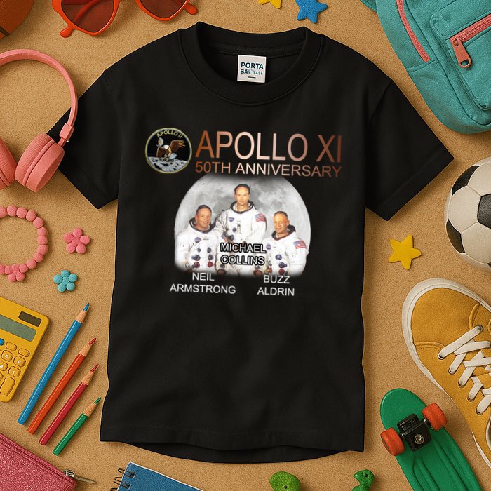 APOLLO 11 Astronauts 50th Anniversary  Kids T-Shirt