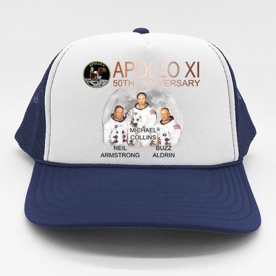 APOLLO 11 Astronauts 50th Anniversary  Trucker Hat