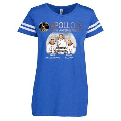 APOLLO 11 Astronauts 50th Anniversary  Enza Ladies Jersey Football T-Shirt