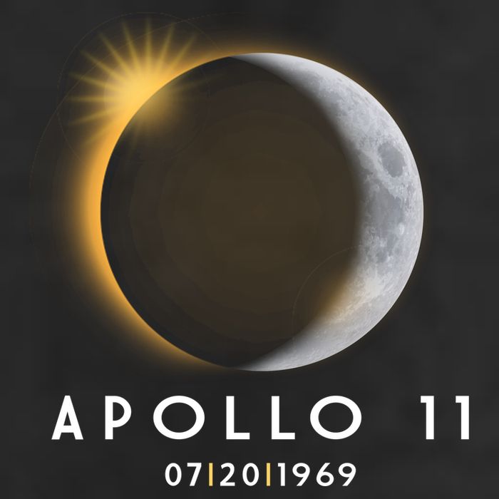 Apollo 11 Eclipse 50th Anniversary  7 Panel Mesh Trucker Snapback Hat