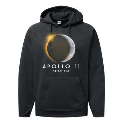 Apollo 11 Eclipse 50th Anniversary  Performance Fleece Hoodie