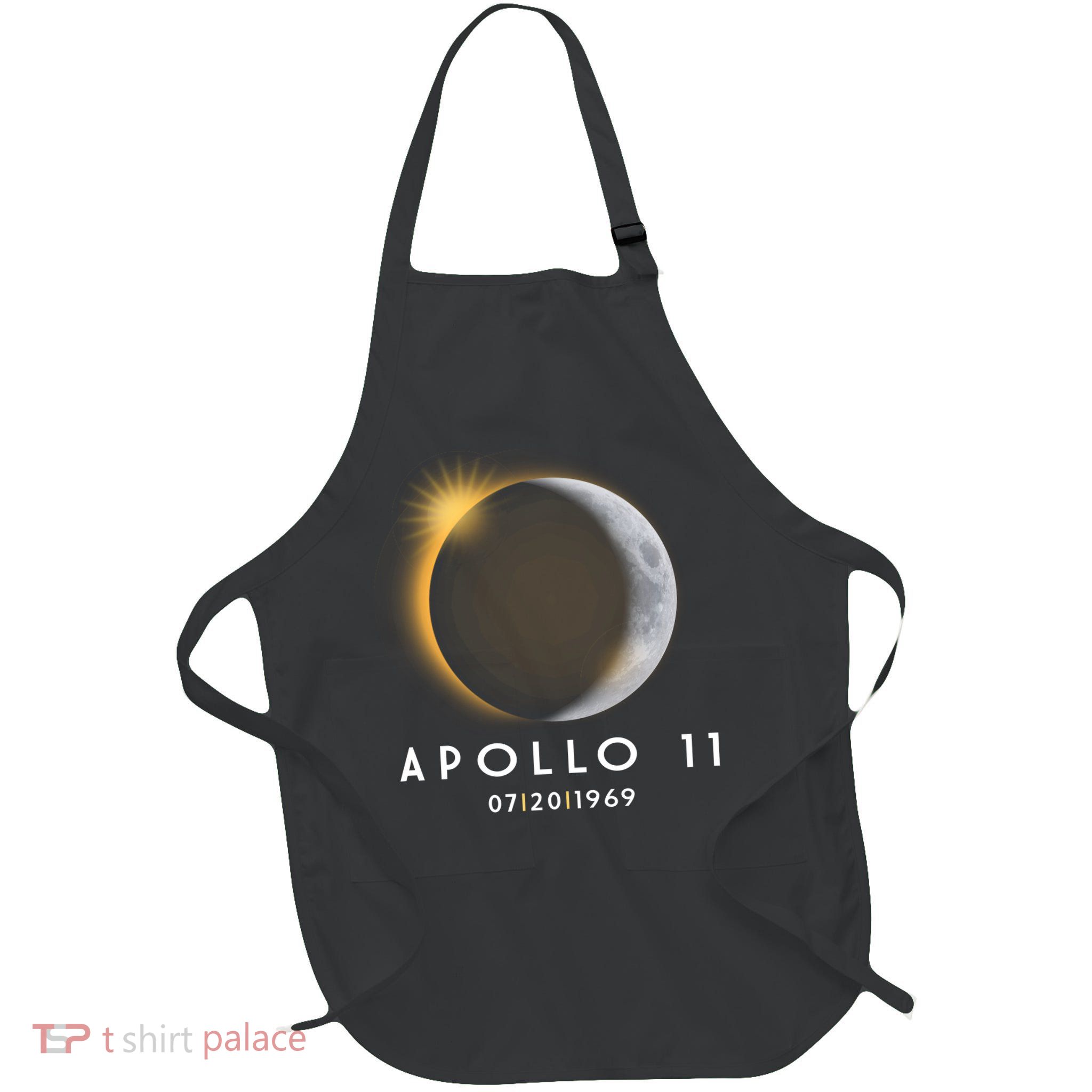 Apollo 11 Eclipse 50th Anniversary  Full-Length Apron With Pockets