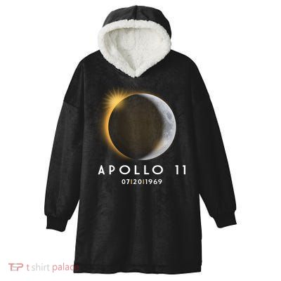 Apollo 11 Eclipse 50th Anniversary  Hooded Wearable Blanket