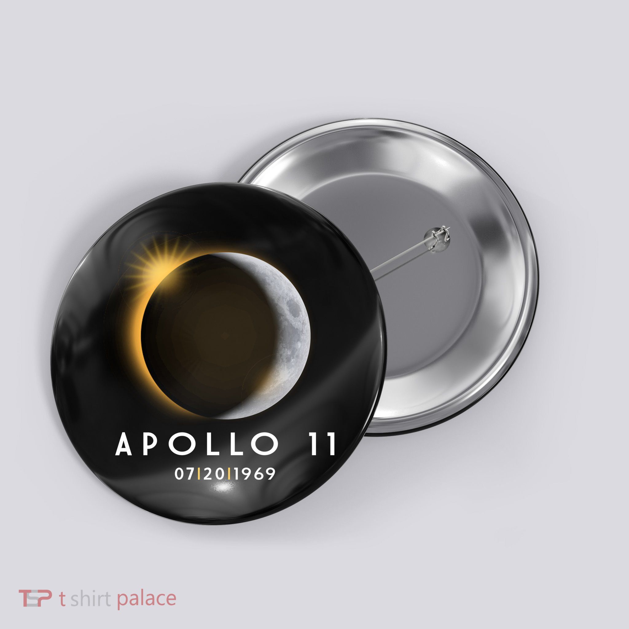 Apollo 11 Eclipse 50th Anniversary  Button