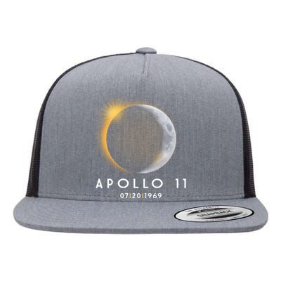 Apollo 11 Eclipse 50th Anniversary  Flat Bill Trucker Hat