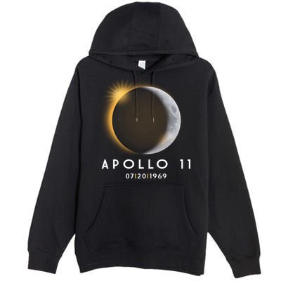 Apollo 11 Eclipse 50th Anniversary  Premium Pullover Hoodie