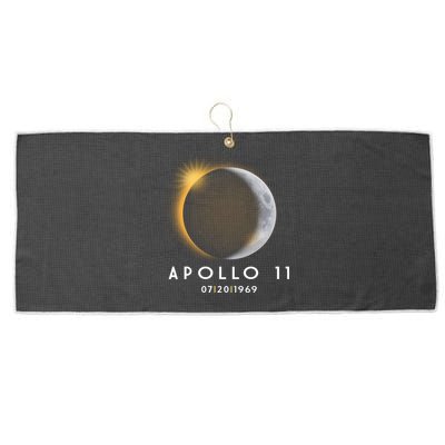 Apollo 11 Eclipse 50th Anniversary  Large Microfiber Waffle Golf Towel