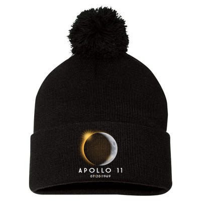 Apollo 11 Eclipse 50th Anniversary  Pom Pom 12in Knit Beanie