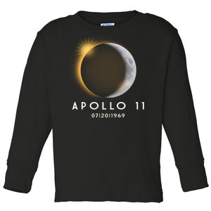 Apollo 11 Eclipse 50th Anniversary  Toddler Long Sleeve Shirt