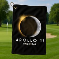 Apollo 11 Eclipse 50th Anniversary  Golf Towel