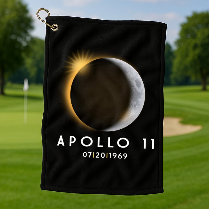 Apollo 11 Eclipse 50th Anniversary  Golf Towel