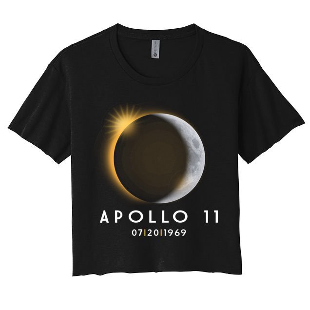 Apollo 11 Eclipse 50th Anniversary  Crop Top