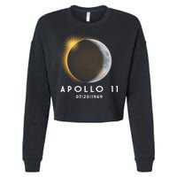 Apollo 11 Eclipse 50th Anniversary  Cropped Pullover Crew