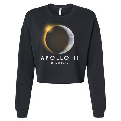 Apollo 11 Eclipse 50th Anniversary  Cropped Pullover Crew