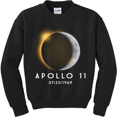 Apollo 11 Eclipse 50th Anniversary  Kids Sweatshirt