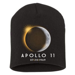 Apollo 11 Eclipse 50th Anniversary  Short Acrylic Beanie