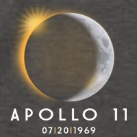 Apollo 11 Eclipse 50th Anniversary  Vector Backpack