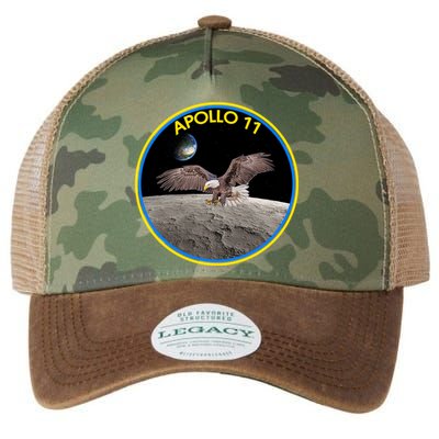 Apollo 11 Emblem Moon Landing Bald Eagle Legacy Tie Dye Trucker Hat