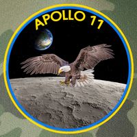 Apollo 11 Emblem Moon Landing Bald Eagle Legacy Tie Dye Trucker Hat