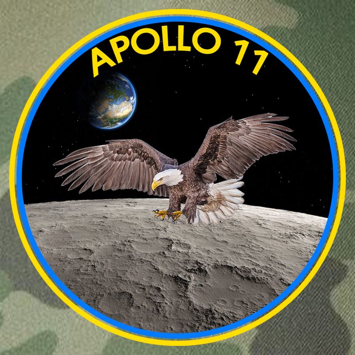 Apollo 11 Emblem Moon Landing Bald Eagle Legacy Tie Dye Trucker Hat