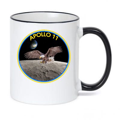 Apollo 11 Emblem Moon Landing Bald Eagle 11oz Black Color Changing Mug