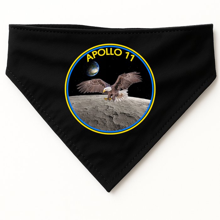 Apollo 11 Emblem Moon Landing Bald Eagle USA-Made Doggie Bandana