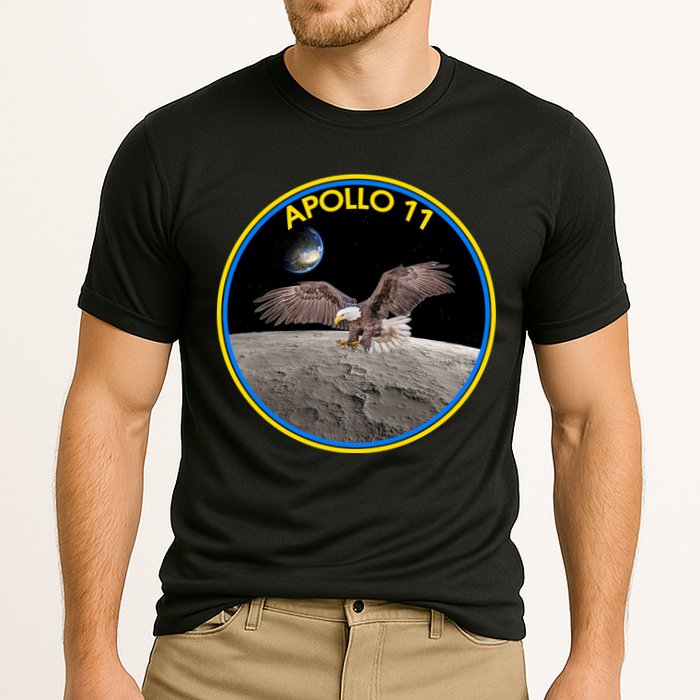 Apollo 11 Emblem Moon Landing Bald Eagle Performance Shirt