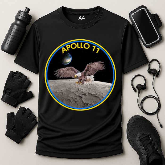 Apollo 11 Emblem Moon Landing Bald Eagle Performance Shirt