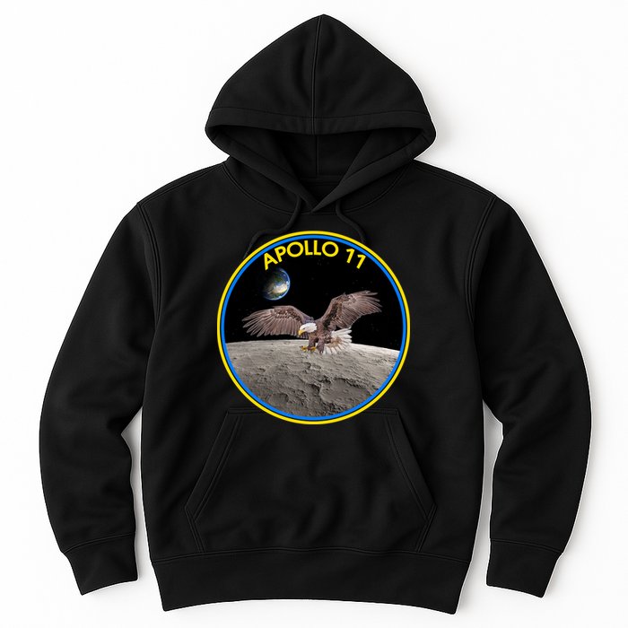 Apollo 11 Emblem Moon Landing Bald Eagle Hoodie