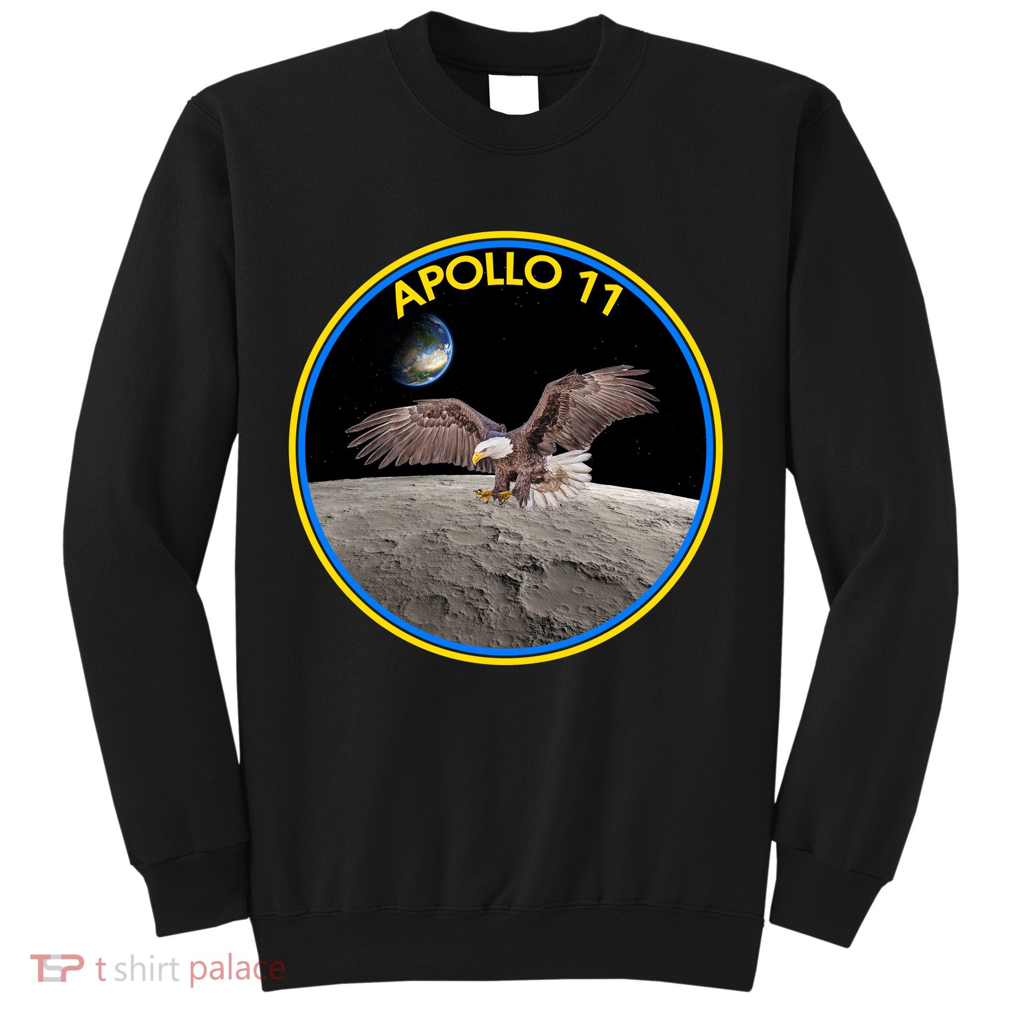Apollo 11 Emblem Moon Landing Bald Eagle Sweatshirt