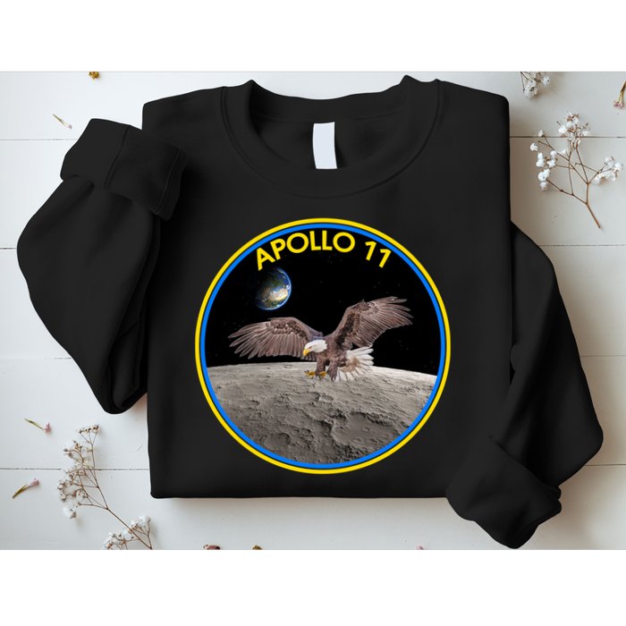 Apollo 11 Emblem Moon Landing Bald Eagle Sweatshirt