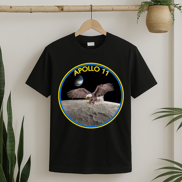 Apollo 11 Emblem Moon Landing Bald Eagle T-Shirt