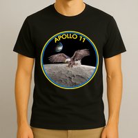 Apollo 11 Emblem Moon Landing Bald Eagle T-Shirt