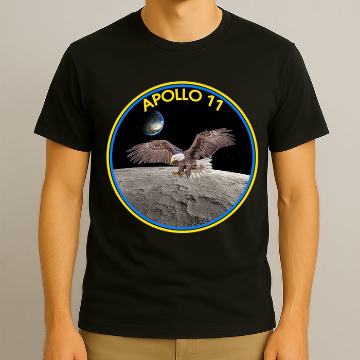 Apollo 11 Emblem Moon Landing Bald Eagle T-Shirt
