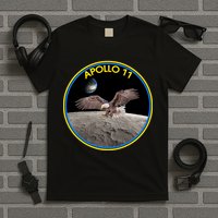 Apollo 11 Emblem Moon Landing Bald Eagle T-Shirt