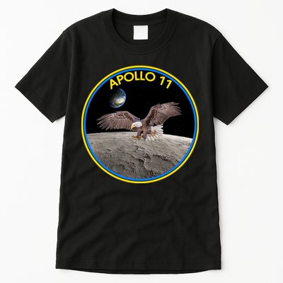 Apollo 11 Emblem Moon Landing Bald Eagle Tall T-Shirt