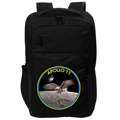 Apollo 11 Emblem Moon Landing Bald Eagle Impact Tech Backpack