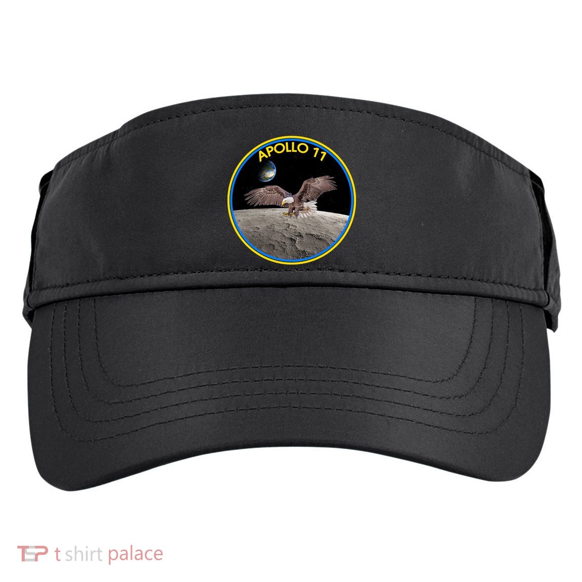 Apollo 11 Emblem Moon Landing Bald Eagle Adult Drive Performance Visor