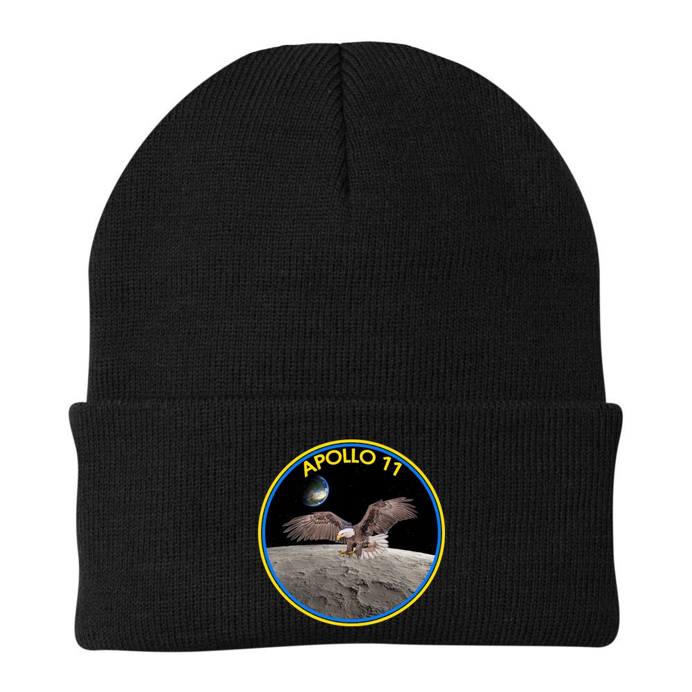 Apollo 11 Emblem Moon Landing Bald Eagle Beanie