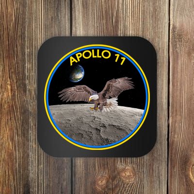 Apollo 11 Emblem Moon Landing Bald Eagle Coaster