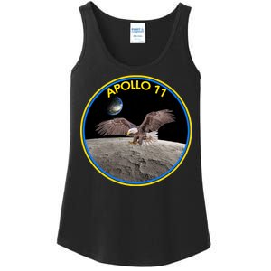 Apollo 11 Emblem Moon Landing Bald Eagle Ladies Essential Tank